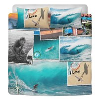 Housse de couette I Love Surfer popcustoms