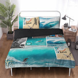 Housse de couette I Love Surfer popcustoms