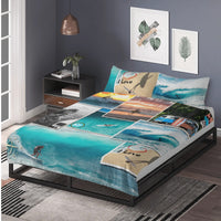 Housse de couette I Love Surfer popcustoms