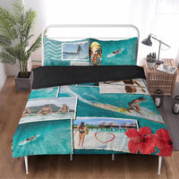 Housse de couette Surfer Woman Travel popcustoms