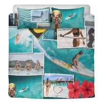 Housse de couette Surfer Woman Travel popcustoms