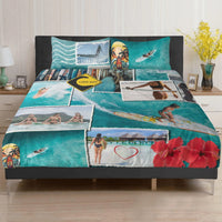 Housse de couette Surfer Woman Travel popcustoms