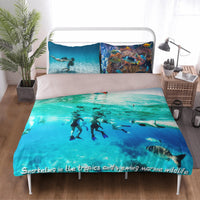 Housse de couette Plongé Tropical popcustoms