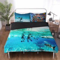 Housse de couette Plongé Tropical popcustoms