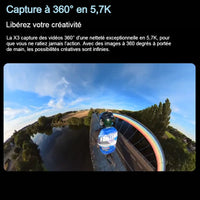 Caméra d'action (Insta360) 5.7 K + Pack Accessoires Home Travel World Store