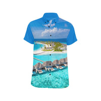Chemise personnalisée homme (Maldives Paradise) Inkedjoy