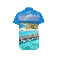 Chemise personnalisée homme (Maldives Paradise) Inkedjoy