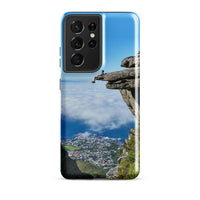 Coque Samsung® (Homme au bord d'une falaise) Home Travel World Store