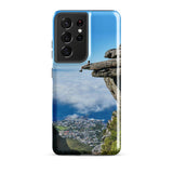 Coque Samsung® (Homme au bord d'une falaise) Home Travel World Store