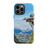 Coque iPhone® (Homme au bord d'une falaise) Home Travel World Store