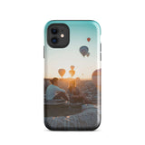 Coque iPhone® (Mongolfer at sunset) Home Travel World Store