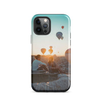 Coque iPhone® (Mongolfer at sunset) Home Travel World Store