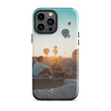 Coque iPhone® (Mongolfer at sunset) Home Travel World Store