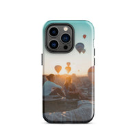 Coque iPhone® (Mongolfer at sunset) Home Travel World Store