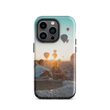 Coque iPhone® (Mongolfer at sunset) Home Travel World Store