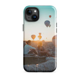 Coque iPhone® (Mongolfer at sunset) Home Travel World Store