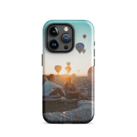 Coque iPhone® (Mongolfer at sunset) Home Travel World Store