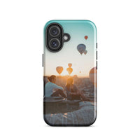 Coque iPhone® (Mongolfer at sunset) Home Travel World Store