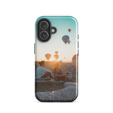 Coque iPhone® (Mongolfer at sunset) Home Travel World Store