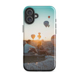 Coque iPhone® (Mongolfer at sunset) Home Travel World Store