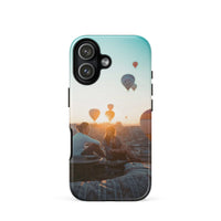 Coque iPhone® (Mongolfer at sunset) Home Travel World Store