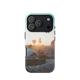 Coque iPhone® (Mongolfer at sunset) Home Travel World Store