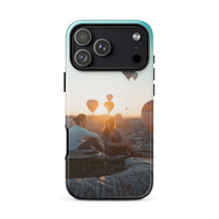 Coque iPhone® (Mongolfer at sunset) Home Travel World Store