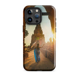 Coque iPhone® (Temple at sunset, Indonesia) Home Travel World Store