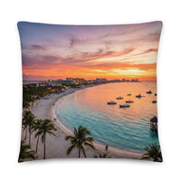 Coussin premium (Cancun Sunset) Home Travel World Store