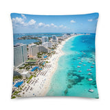 Coussin premium (Cancun Sunset) Home Travel World Store