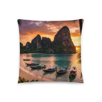 Coussin premium (Thaïlande Sunset) Home Travel World Store