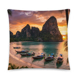 Coussin premium (Thaïlande Sunset) Home Travel World Store