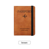Couverture de passeport avec protection RFID Home Travel World Store