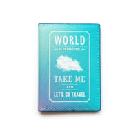 Couverture de protection de passeport personnalisée Home Travel World Store