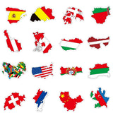 Kit Autocollants de voyage Drapeau et carte des pays ( Home Travel ) Home Travel World Store
