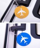 Porte étiquettes de bagage en Aluminium rond Home Travel World Store