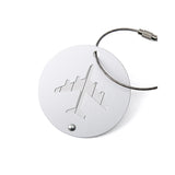 Porte étiquettes de bagage en Aluminium rond Home Travel World Store