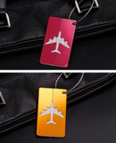 Porte étiquettes de bagage en Aluminium rond Home Travel World Store