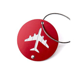 Porte étiquettes de bagage en Aluminium rond Home Travel World Store