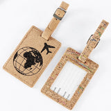 Porte-étiquette de bagages imprimé Home Travel World Store