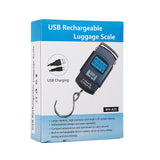 55kg/10g USB Charging Electronic Digital Scale Hanging Hook Fishing Travel Double Precision Luggage Weight Scale Balance Scales Home Travel World Store