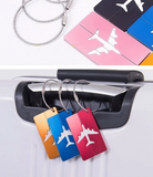 Porte étiquettes de bagage en Aluminium rond Home Travel World Store