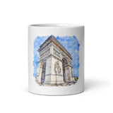 Mug Blanc Arc de Triomphe, Paris Home Travel World Store
