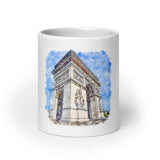 Mug Blanc Arc de Triomphe, Paris Home Travel World Store