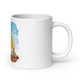 Mug Blanc Basilica of the Sacred Heart, France Home Travel World Store