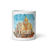 Mug Blanc Basilica of the Sacred Heart, France Home Travel World Store