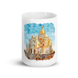 Mug Blanc Basilica of the Sacred Heart, France Home Travel World Store