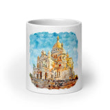 Mug Blanc Basilica of the Sacred Heart, France Home Travel World Store