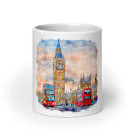 Mug Blanc Big Ben, London Home Travel World Store