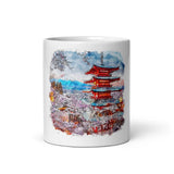 Mug Blanc Chureito Pagoda, Japan Home Travel World Store